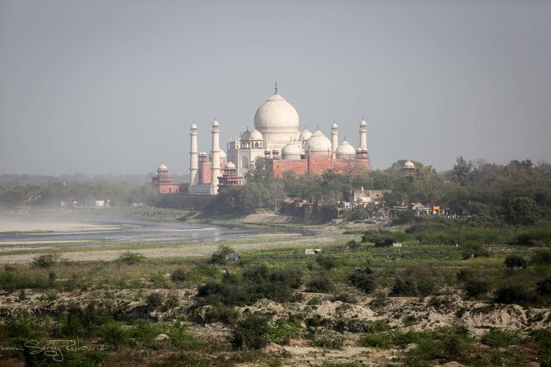 индия, агра, тадж махал, архитектура, памятник, в дымке, rekhov, sergejrekhov  Тадж Махал в дымкеphoto preview