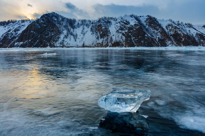 байкал, сибирь, зима, лед, лёд, россия, ольхон, пейзаж, путешествия Байкальский лёд фото превью