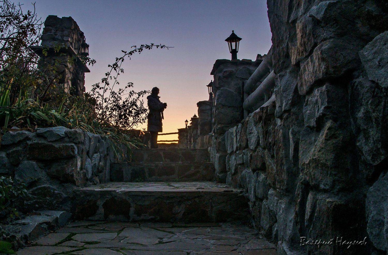 утро, рассвет, лестница, Валерий Наумов