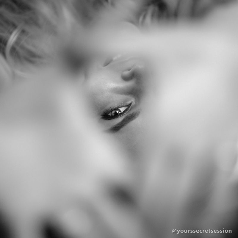 чб, девушка, глаз Глазикphoto preview