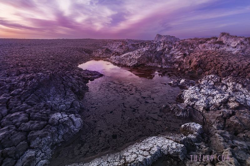 темрюк, таманский полуостров, земля таманская, грязевой вулкан, вулканы тамани Апрельским вечером на грязевом вулкане фото превью