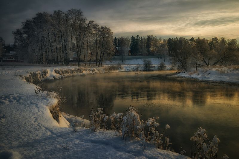 зима река пехорка Пехоркаphoto preview