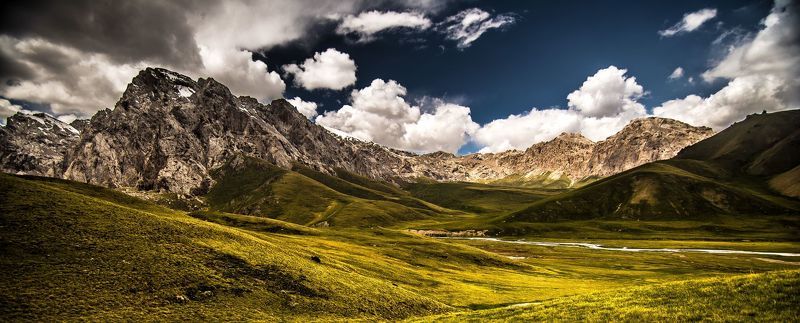 горы, природа, пейзаж, лето, перевал, зелень Горы №364photo preview