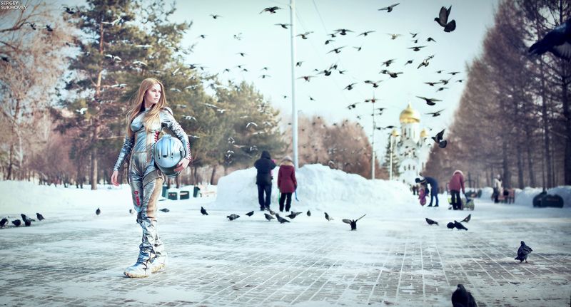 космос, космонавтка, космонавт, астронавт, астронавтка, русский космос, церковь, храм Наш Космосphoto preview