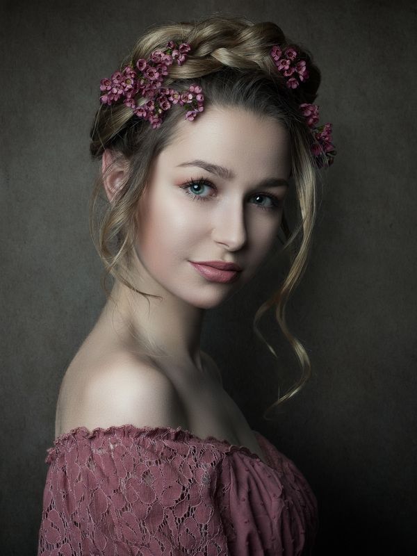 portrait, hairflowers, michael schnabl, woman Theresaphoto preview