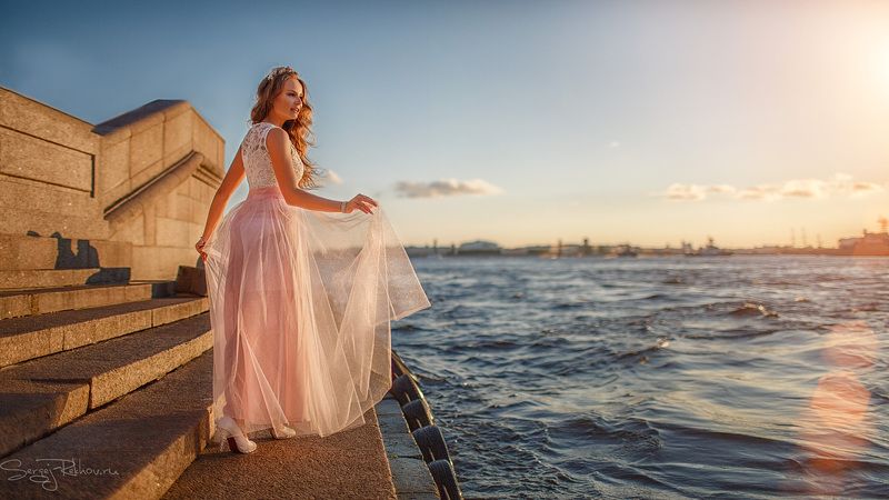 девушка, model, река, нева, питер, этопитердетка, санкт-петербург, rekhov, sergejrekhov Прекрасный летний вечер в Питереphoto preview