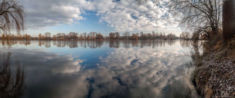 alexey, алексей, иней, небо, озеро, отражение, речка, ріка, річка, Медведев, Васильков, Васильків, Стугна, Vasilkov, Medvedev, viter, viterman	 Два неба фото превью