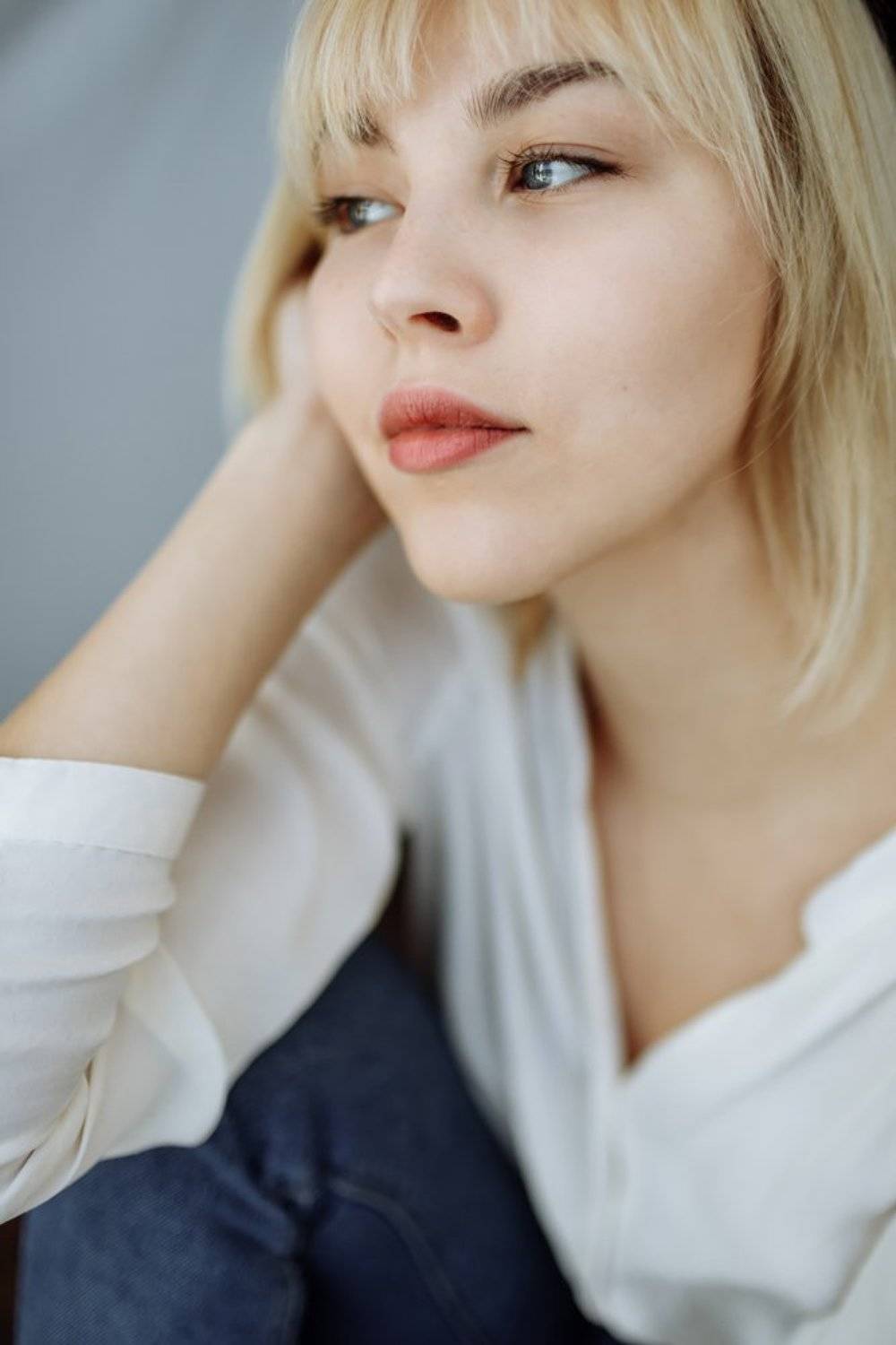 sun, girl, morning, light, shadow, beauty, art, blonde, Dmitry Bastet