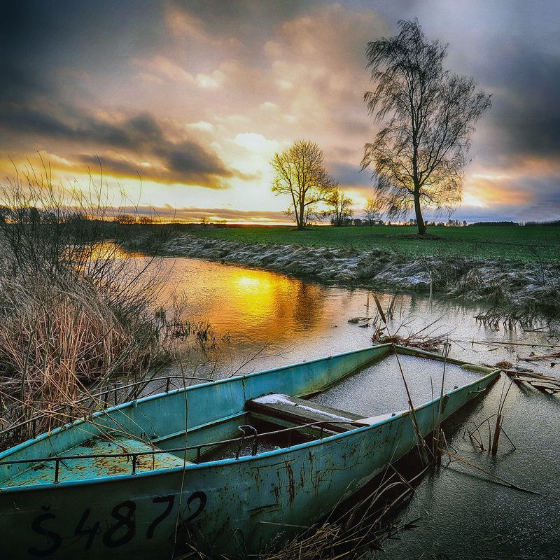 весна, природа, река Начало весныphoto preview