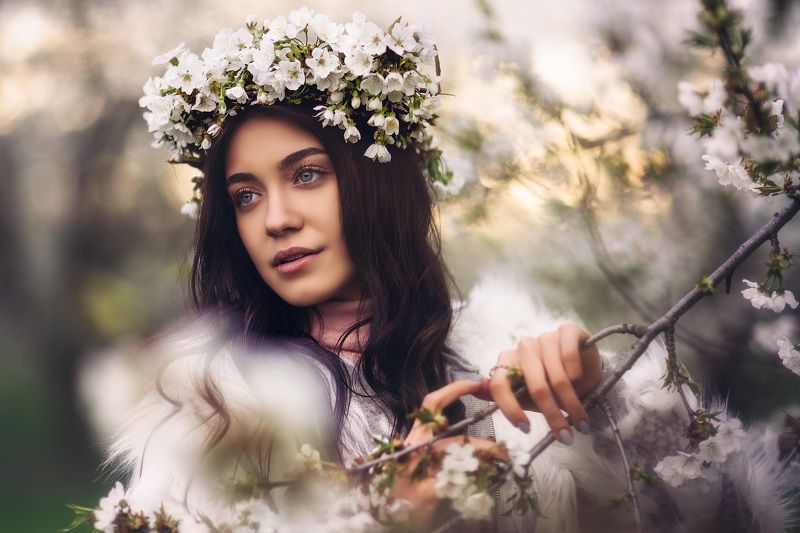 springtime, spring, beauty, girl, brunette Dream Onphoto preview