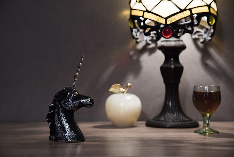 натюрморт, единорог, лампа Вечерний единорогphoto preview