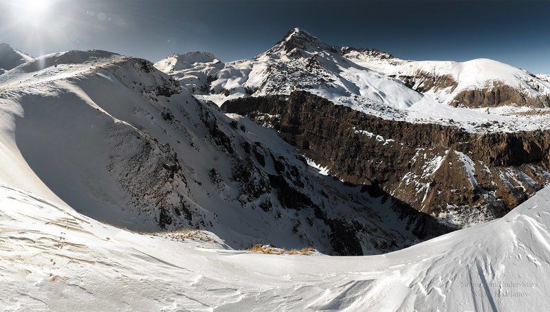 казбек, кавказ, грузия, горы, гора. зима, снег Казбек, Кавказphoto preview