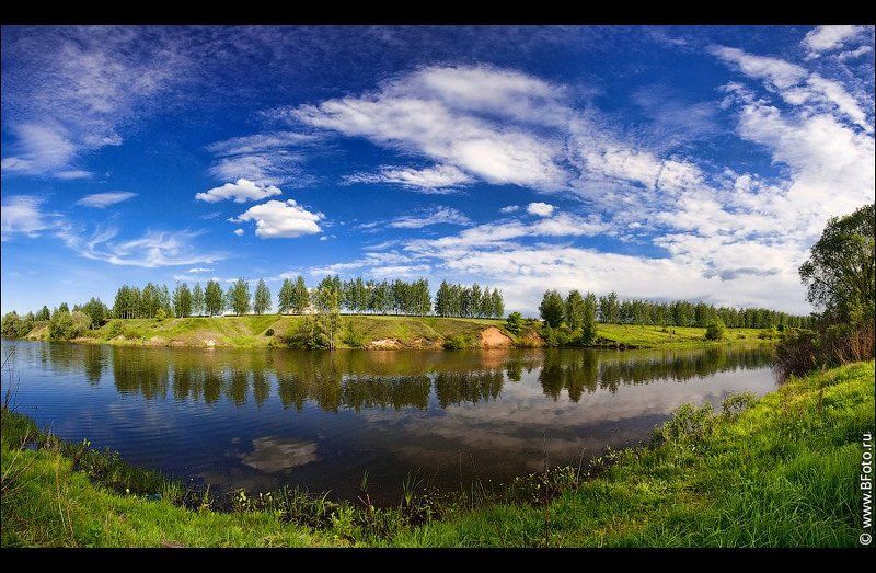 лето, пейзаж, пруд, каликино, река Летом в Каликиноphoto preview