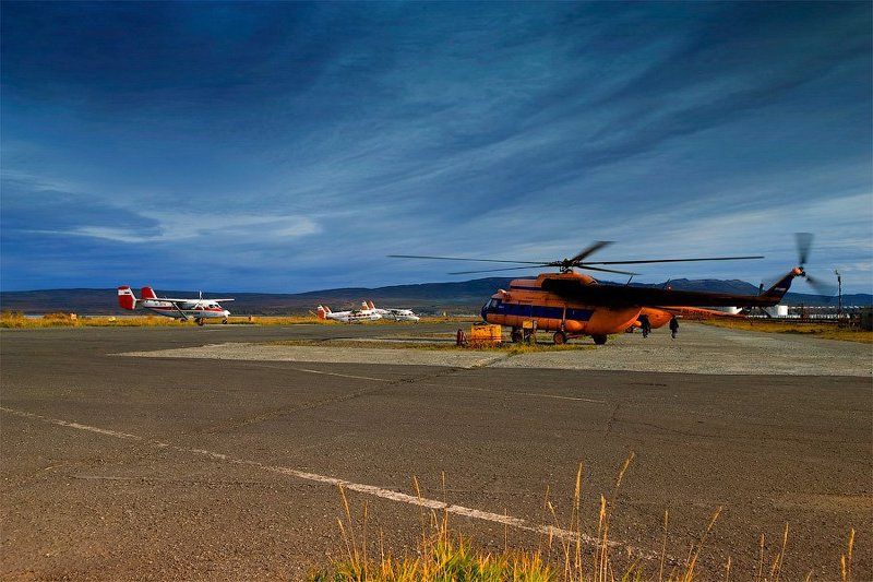 аэродром,самолет,вертолет,камчатка Северный аэродромphoto preview