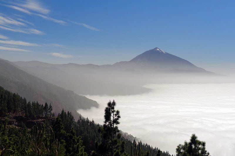 тенерифе,тейде,вулкан Тейде в сливкахphoto preview