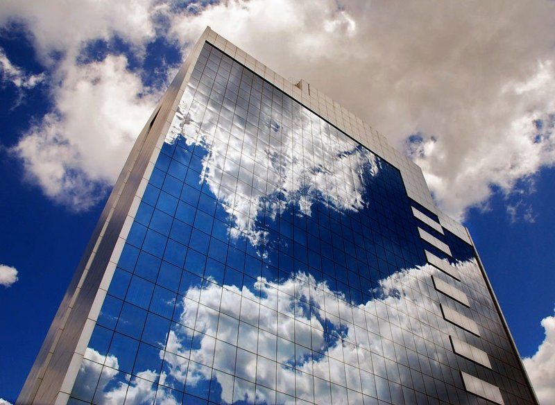 небо,отражения,город,архитектура,тучи Небо у зеркалаphoto preview