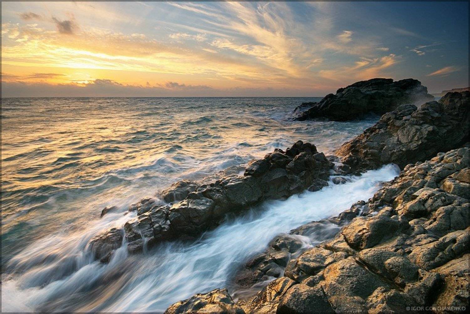Автор: Игорь море, пейзаж, крым, закат,, Игорь