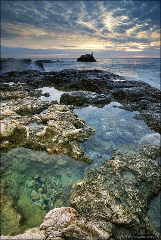 море, пейзаж, крым, закат, Прозрачностьphoto preview