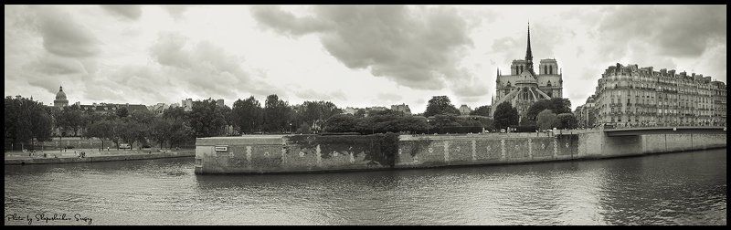париж, сена, панорама на берегах Сеныphoto preview