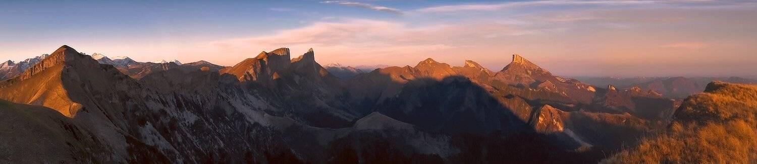 Как-то утром,где-то там открывался вид.....2. Автор: ФЁДОР горы, кавказ, панорама, тхачи, ачешбоки, агиге, бамбаки, ФЁДОР