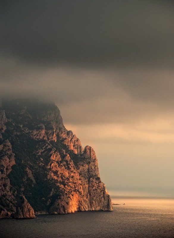 море, крым, закат, лучи, тучи,  небо, дождь, \\\\\\\\\\photo preview