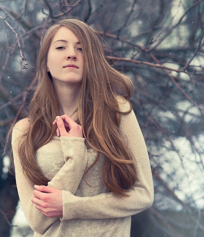 девушка,снег,снега,осень,зима,весна,портрет,владимир,шипулин,холодно * * *photo preview
