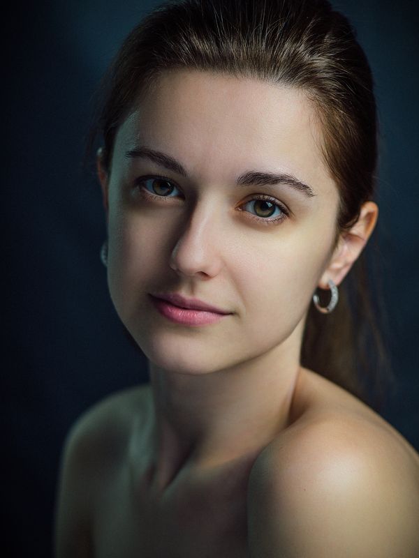 Портрет, Девушка, Студия, Юность, Красота, Глаза Классический студийныйphoto preview