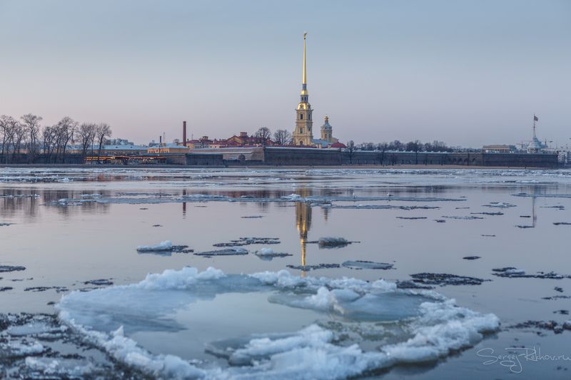 питер, санкт-петербург, спб, севернаяпальмира, ледоход, вечер, rekhov Лёд пошёл...photo preview