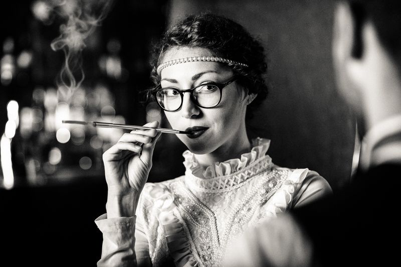 Portrait, Girl, Vintage, Black and white,  Sofiaphoto preview