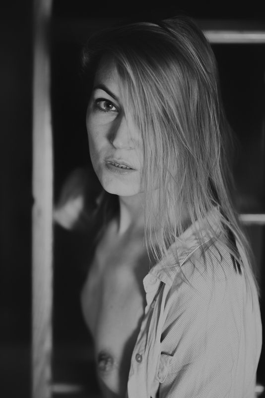 girl, woman, арт, портрет, portrait, женщина, bw Alicja  March 2018photo preview