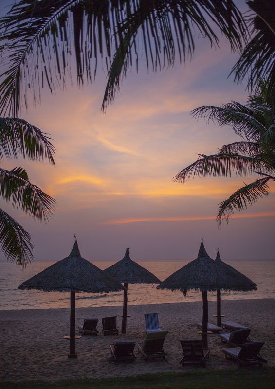 вечер, пейзаж, море, закат, путешествие, вьетнам, красиво Вечерело...photo preview