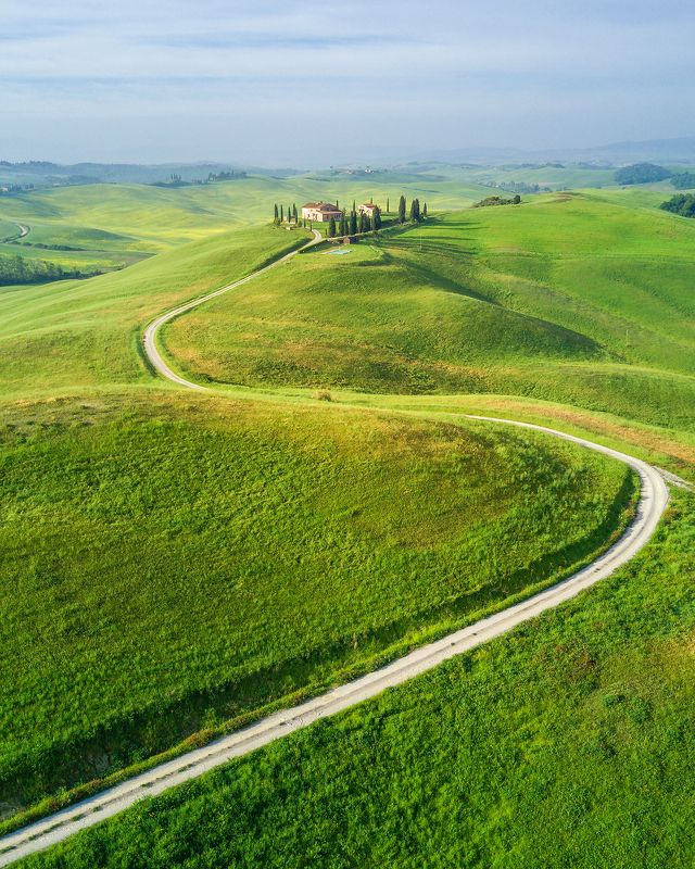 тоскана, италия, квадрокоптер, дрон Весеннее утро в Тосканеphoto preview