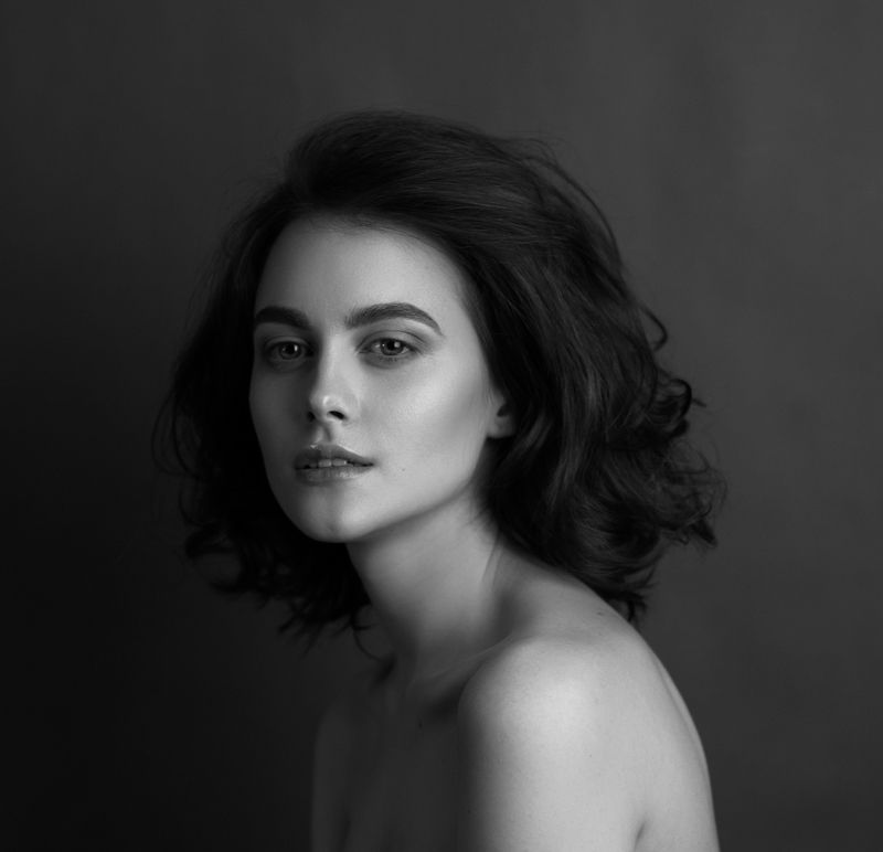 портрет, девушка, чб, portrait,girl,bw Инессаphoto preview