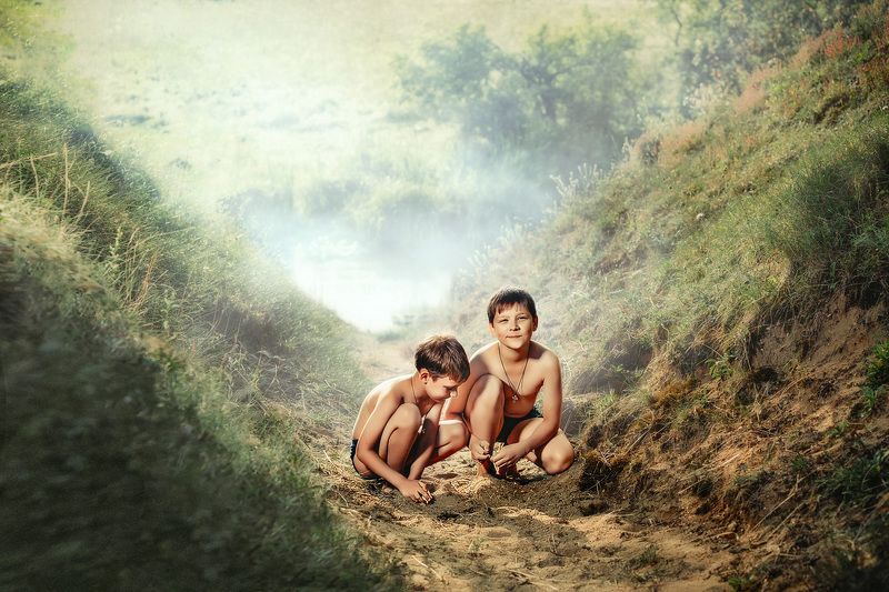 лето, дети, портрет photo preview