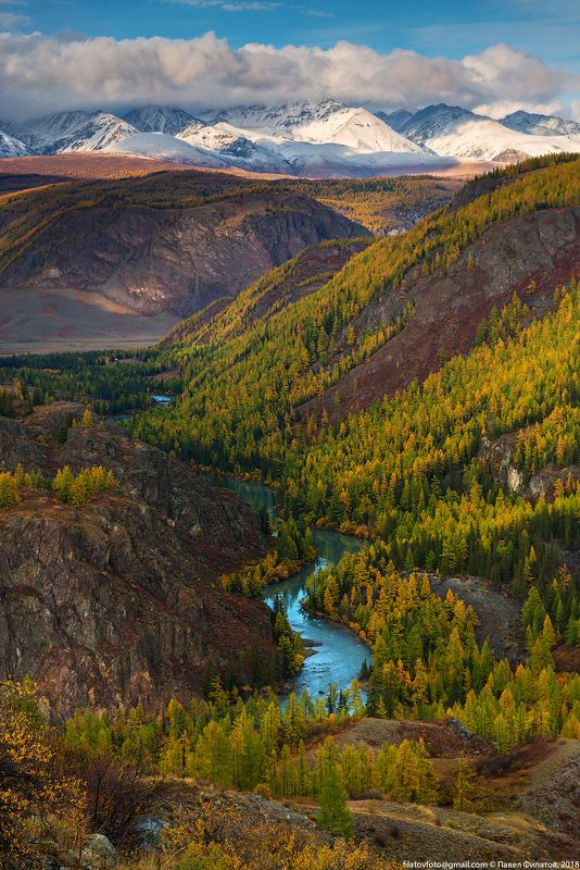 алтай, сибирь, осень, чуя, курайский хребет Алтайская осень. Началоphoto preview
