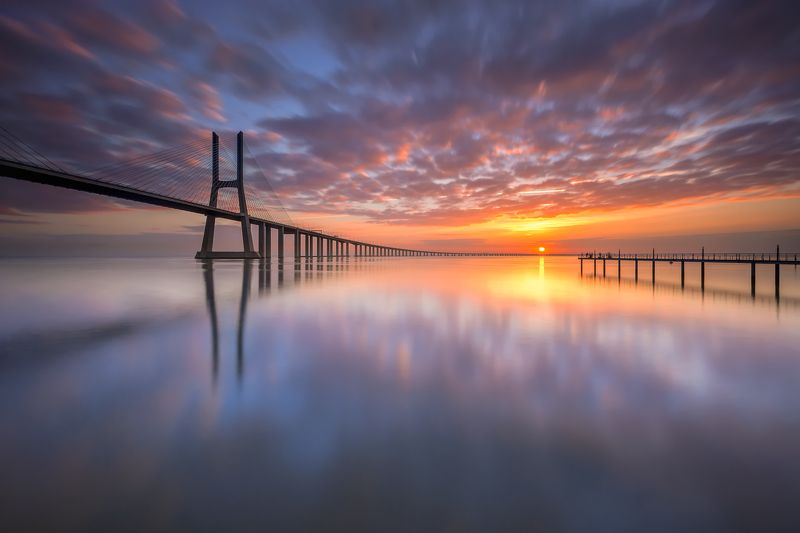 Vascodagama, Bridge, Surise, D7100, Nikon, Hugo, Só, HugoSó, Longexposure, Le, europe, portugal, lisbon Explosionphoto preview
