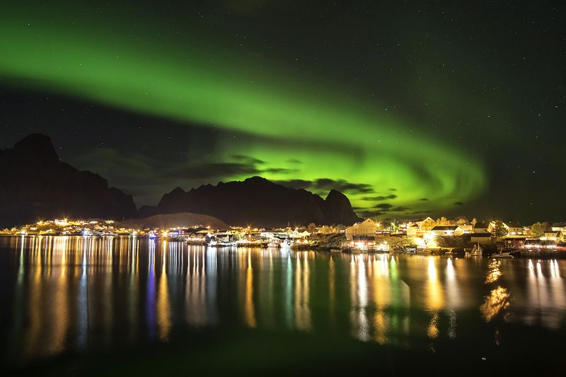 aurora,norway,night,lofoten Auroraphoto preview