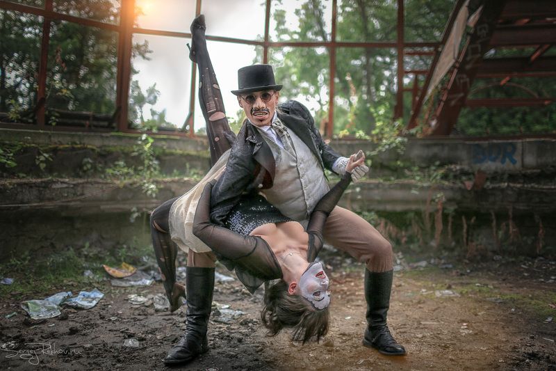 цирк, артисты, номер, арена Артисты погорелого театраphoto preview