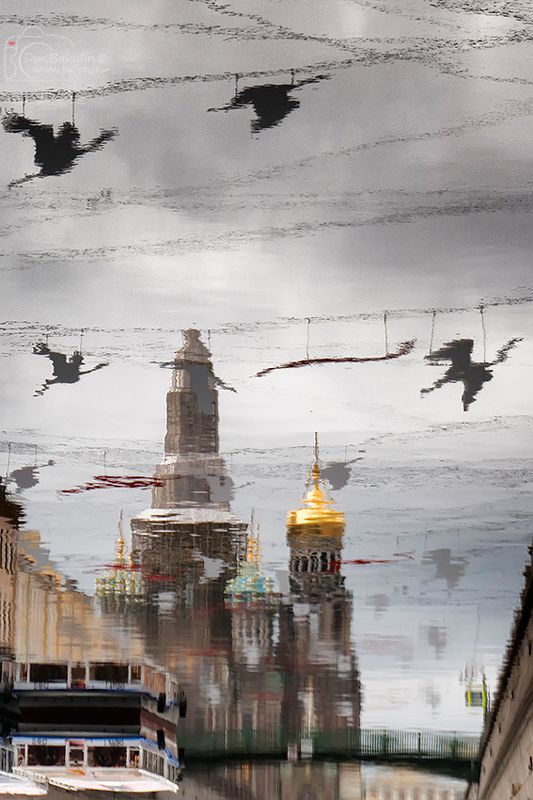 отражение А превратились в белых журавлей...photo preview