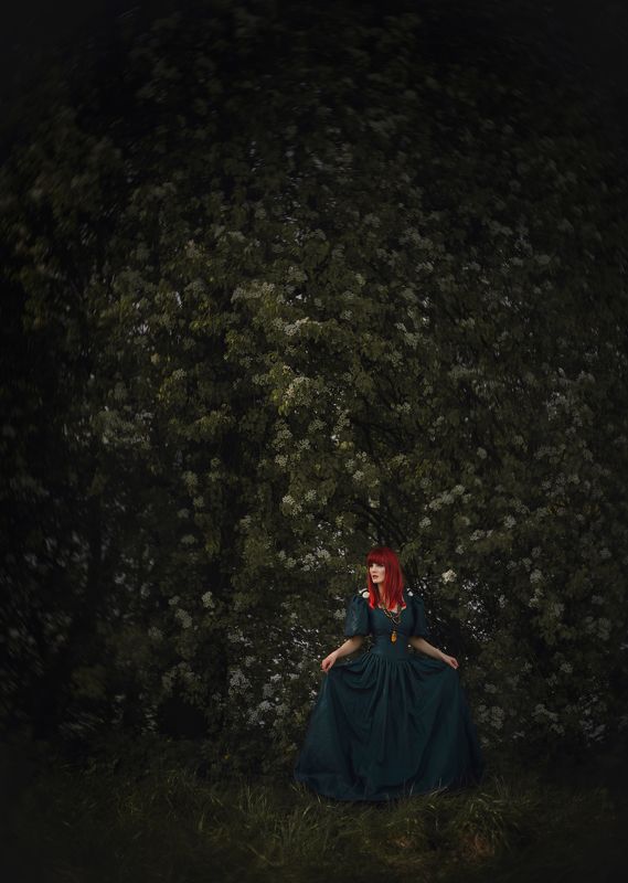 garden, model, nature, spring, flowers, fairytales ***photo preview