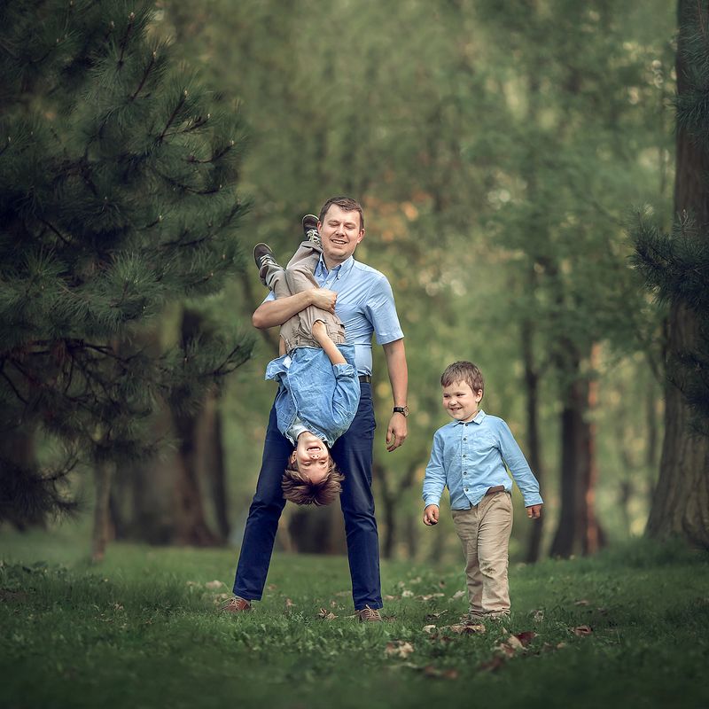 семья, портрет, дети Папа может!photo preview