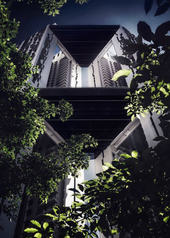 город, архитектура, высотка, небоскреб, геометрия, сингапур, азия, мегаполис  Солярисphoto preview