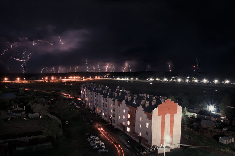 гроза, небо, дождь, город Люблю грозу в начале мая... фото превью