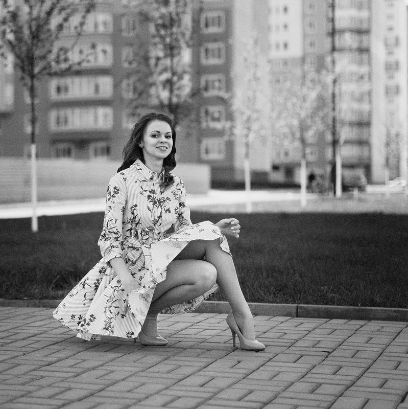 девушки, стиль, мода, красота, город, ветер Ветерокphoto preview