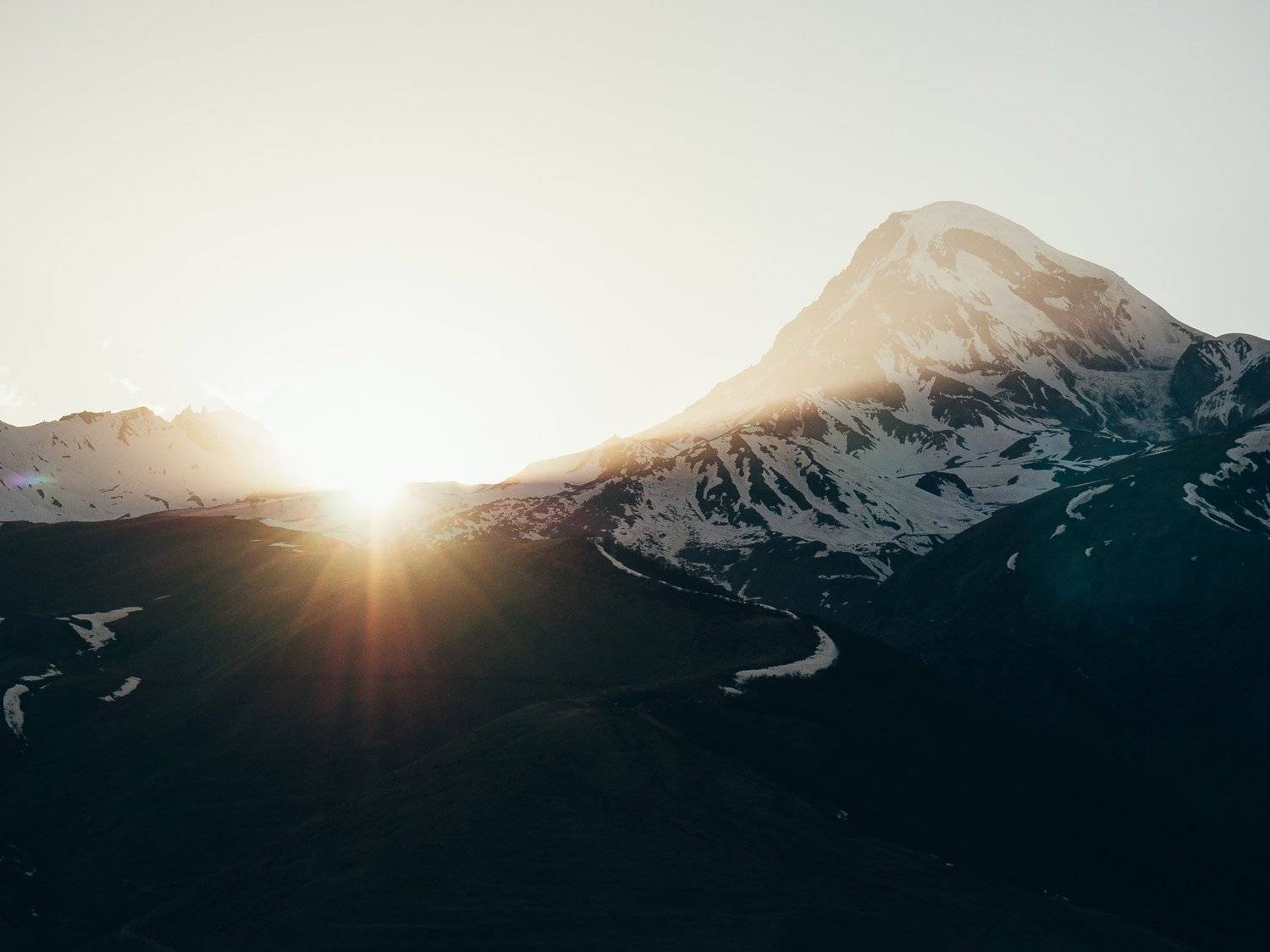 Грузия, горы, закат, пейзаж, тепло, Филипцова Яна