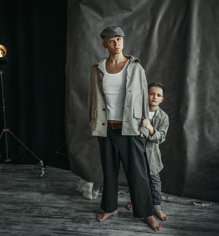 отец, сын, father, son, retro, Margarita Guseva, Маргарита Гусева, ретро, винтаж, Америка 30-х, кино, cinema, фотограф Тула, фотограф в Туле, фотостудия, постановочная фотография Отецphoto preview