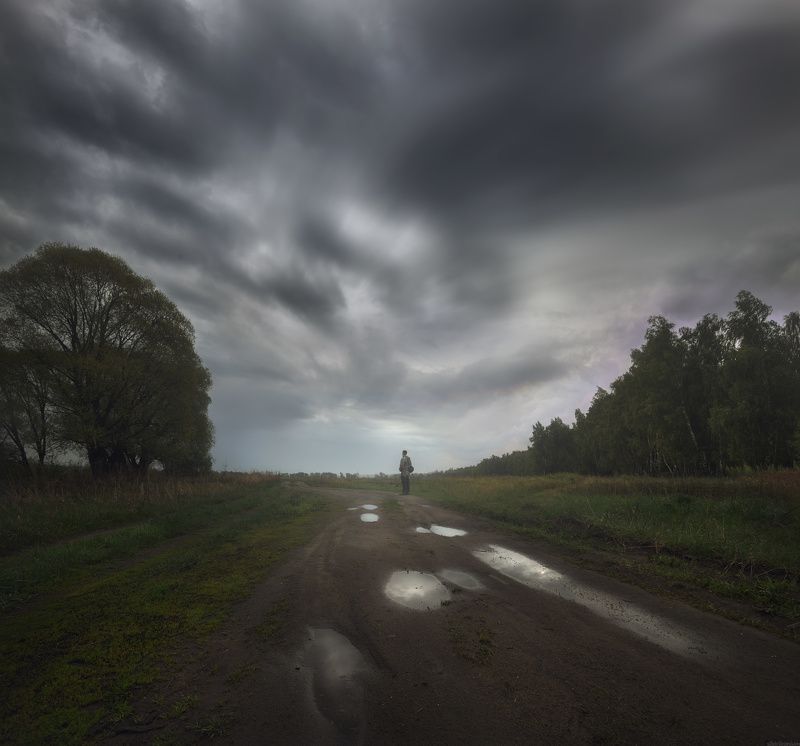 #пейзаж #мистика #фантазия #утро #природа #небо / Там, на краю... /photo preview