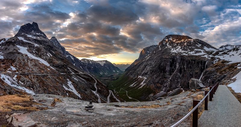 trollstigen, norway, mountains, panorama, nature, scandinavia Trollstigen- panophoto preview