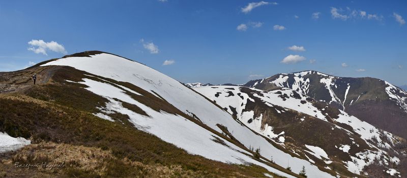 апрель, карпаты, горы, снег, боржава, вершины Путь наверхphoto preview