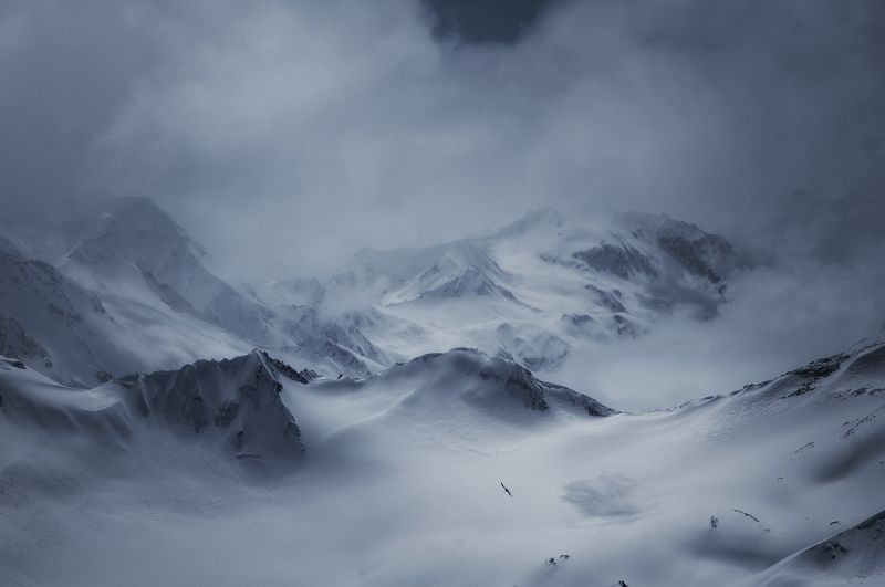 кавказ, горы, туман, путешествия, fog, mountains, travels Северный Кавказ фото превью